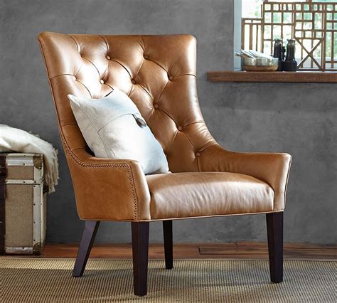 pottery barn leather chair|Leather Chair